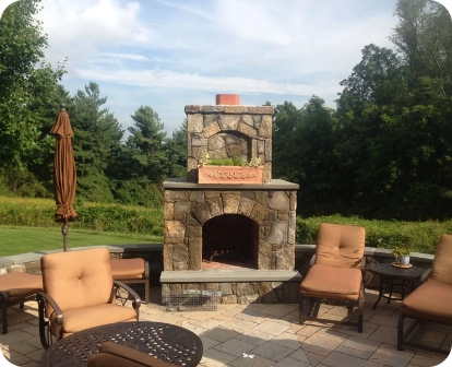 Outdoor Fireplace & Fire Pit Installation